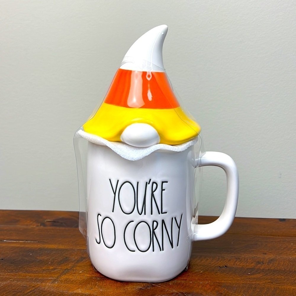 Rae Dunn “You’re So Corny” Candy Corn Gnome Topper - Picture 2 of 8